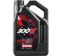 Моторное масло 300 V 4T FL Road Racing SAE 15W50 4 л MOTUL 104129
