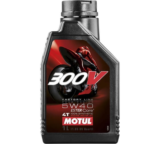 Моторное масло 300 V 4T FL Road Racing SAE 5W40 1 л MOTUL 104112