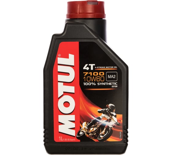 Моторное масло для мотоциклов 7100 4T SAE 10W60 1 л MOTUL 104100