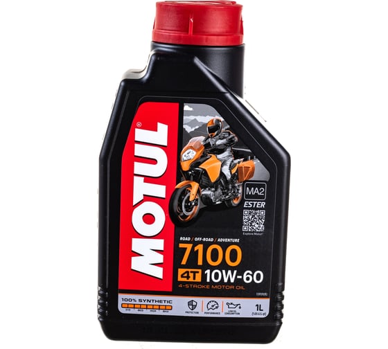 Моторное масло для мотоциклов 7100 4T SAE 10W60 1 л MOTUL 104100