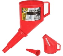 Воронка для бензина с сеткой ГЛАВДОР Lux GL-794, красная 54858