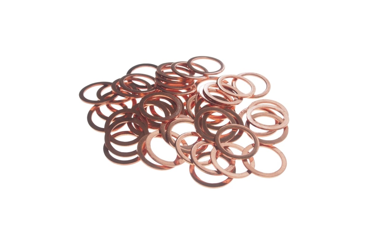 Набор медных шайб JTC размер: толщина 1.2, внутр. д. 18.4, наружн. д ...