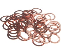 Набор медных шайб JTC размер: толщина 1.2, внутр. д. 18.4, наружн. д. 23.8 50 шт. 2017