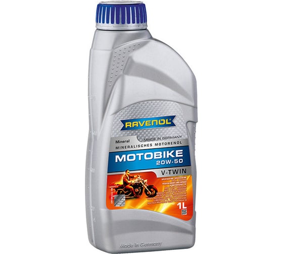Моторное масло Motobike V-Twin SAE 20W-50 Mineral 1 л RAVENOL 1173105-001-01-999 1