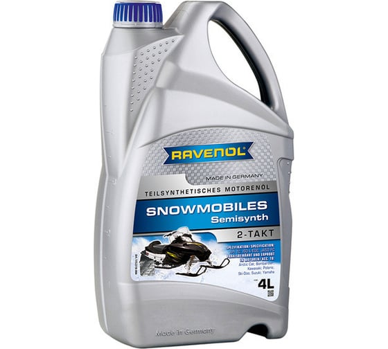 Масло для снегоходов Snowmobiles Teilsynth. 2-Takt 4 л RAVENOL 1152310-004-01-999 1