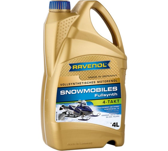 Масло для снегоходов Snowmobiles 4-Takt Fullsynth. 4 л RAVENOL 1151311-004-01-999 1