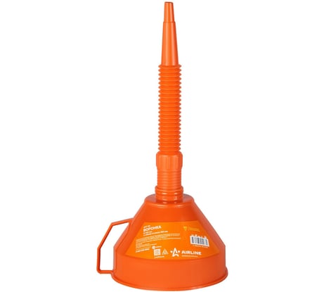 Воронка Airline D-160мм с гибким носиком, L=380мм, стальная сетка APF-06