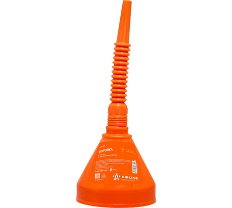 Воронка Airline D-135мм с гибким носиком, L=350мм, стальная сетка APF-05