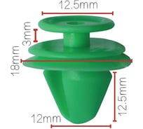 Клипса крепежная для а/м Lada Largus, Vesta обшивки двери 6001549265 10 шт Nord-Yada 909254