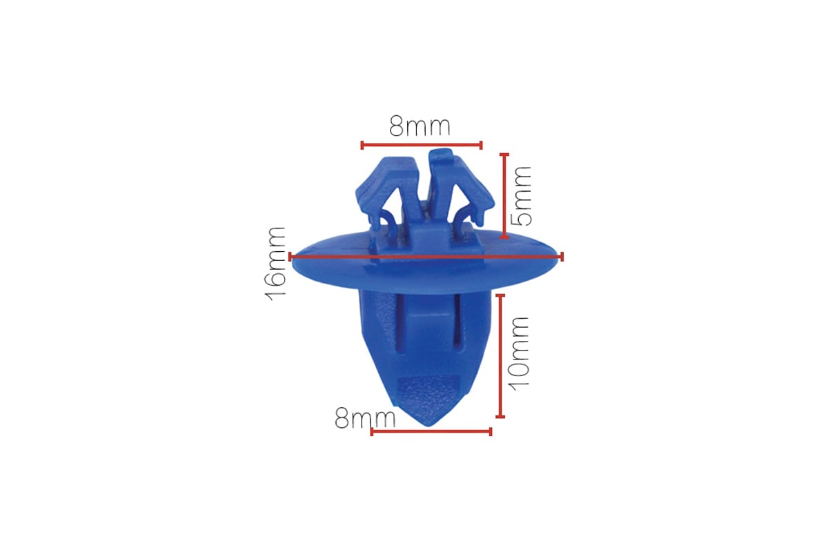 Клипса крепежная для а/м Toyota молдинга 75495-35010 10 шт Nord-Yada 909176  - выгодная цена, отзывы, характеристики, фото - купить в Москве и РФ