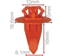 Клипса крепежная для а/м Toyota молдинга 75397-35010 10 шт Nord-Yada 909177 28569728