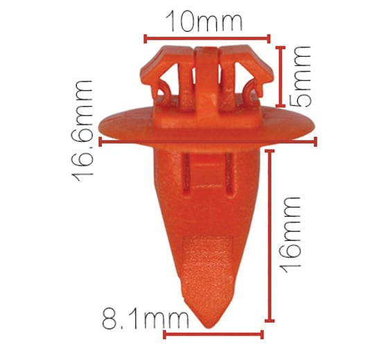 Клипса крепежная для а/м Toyota молдинга 75397-35010 10 шт Nord-Yada 909177 1