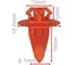 Клипса крепежная для а/м Toyota молдинга 75397-35010 10 шт Nord-Yada 909177 1