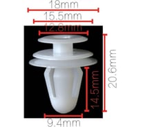 Клипса крепежная для а/м Toyota обшивки двери 67771-02030 10 шт Nord-Yada 909203