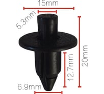 Клипса крепежная для а/м Mitsubishi отделки mb475401 10 шт Nord-Yada 909205