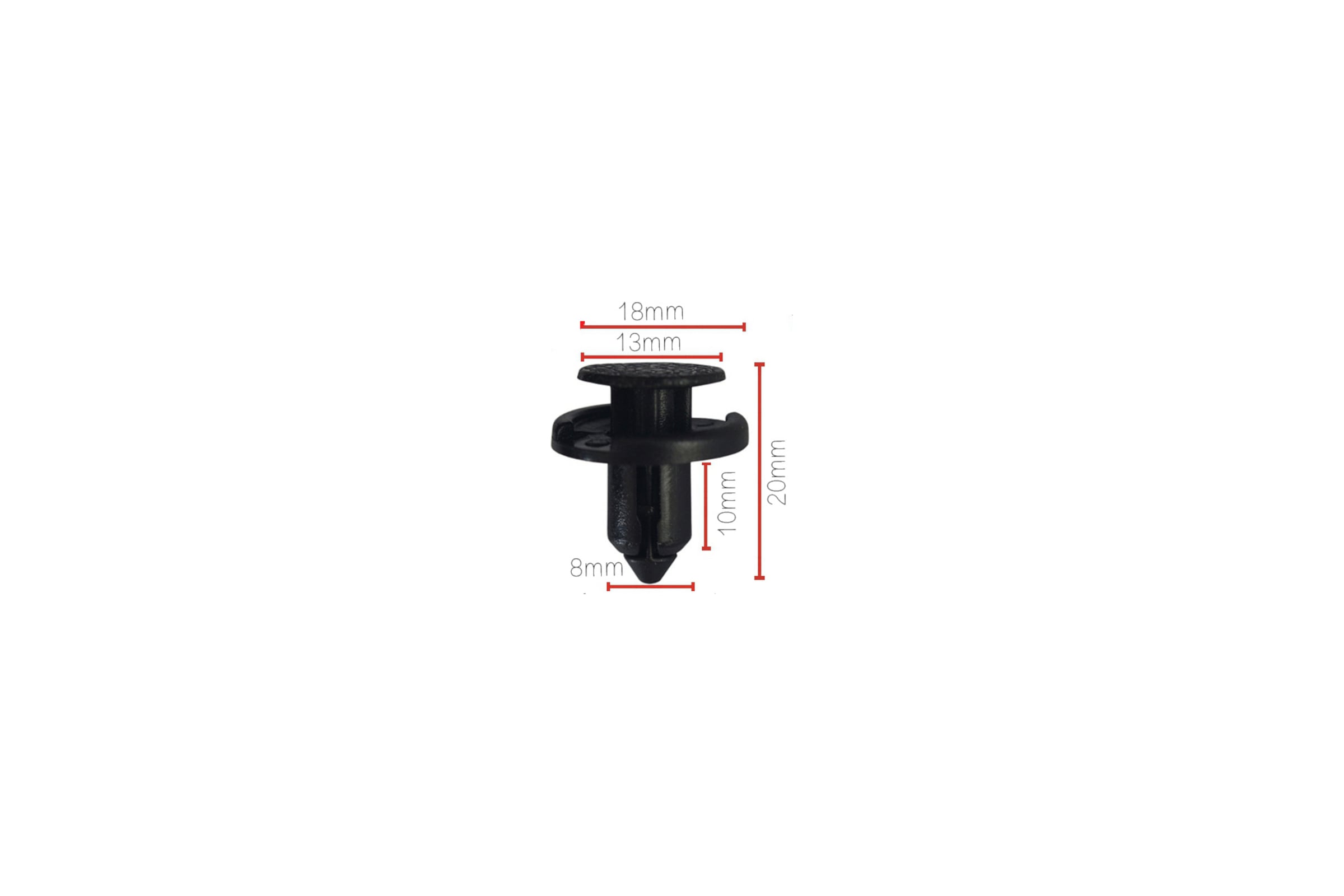 Клипса крепежная для а/м Nissan бампера 01553-09611 10 шт Nord