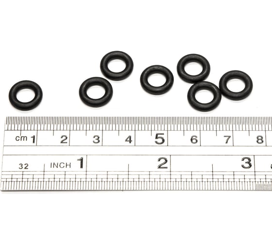 Кольцо резиновое O-ring 10 шт, 006-010-25 (005.7-2.5) NBR70 HIMPT 00-00018837 1