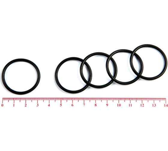 Кольцо резиновое O-ring 10 шт, 029-033-25 (028.0-2.5) NBR70 HIMPT 00-00018984 1