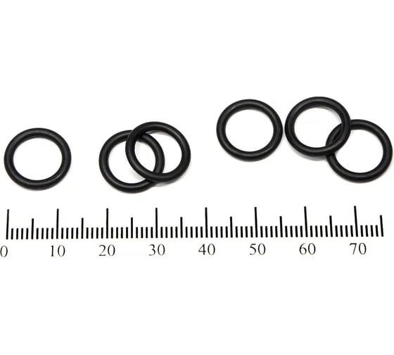 Кольцо резиновое O-ring 10 шт, 010-013-19 (009.8-1.9) NBR70 HIMPT 00-00018849