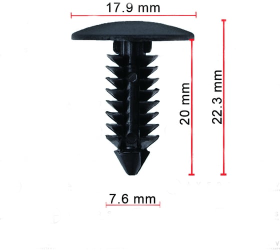 Крепеж 10 шт AVERS 0B102-68865-10 1