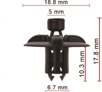 Клипса 50 шт AVERS 5325948010-50