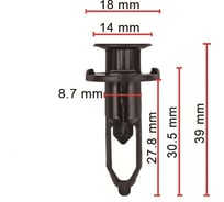 Пистон 50 шт AVERS 5216102030-50