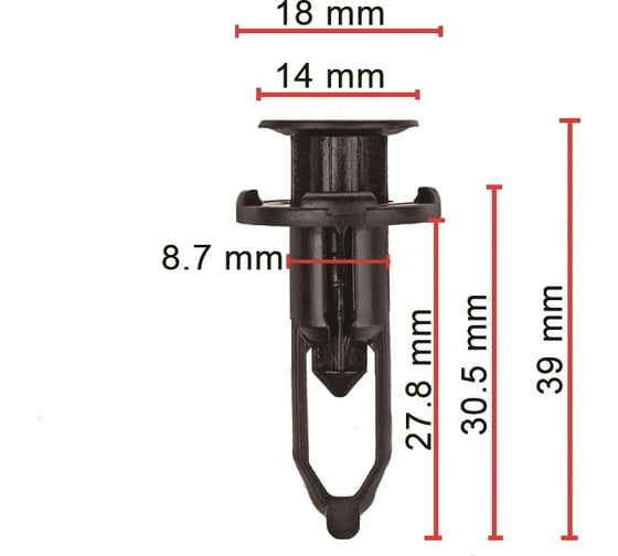 Пистон 50 шт AVERS 5216102030-50 1