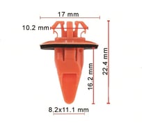 Клипса 50 шт AVERS 7539735010-50