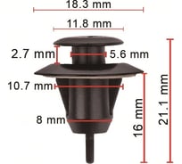 Клипса 10 шт AVERS 7586860010-10