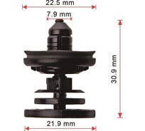 Клипса 10 шт AVERS 7L6868243-10