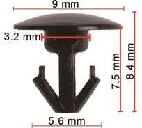 Клипса 10 шт AVERS 8085089922-10