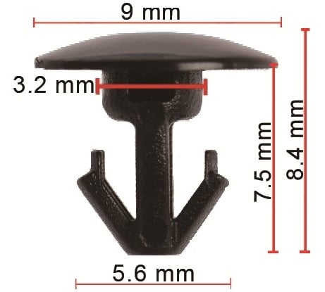 Клипса 10 шт AVERS 8085089922-10