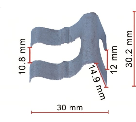 Клипса 50 шт AVERS 8527220060-50 1