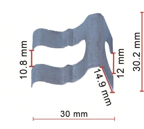 Клипса 10 шт AVERS 8527220060-10