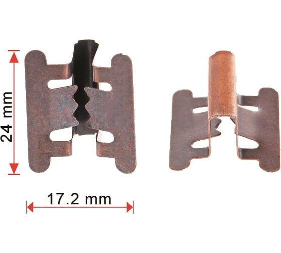 Клипса 50 шт AVERS 9018303001-50 1