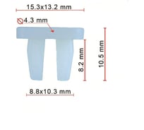 Клипса 50 шт AVERS 9018906193-50