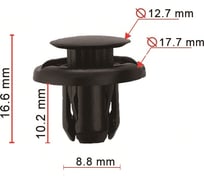 Клипса 10 шт AVERS 9046709185-10