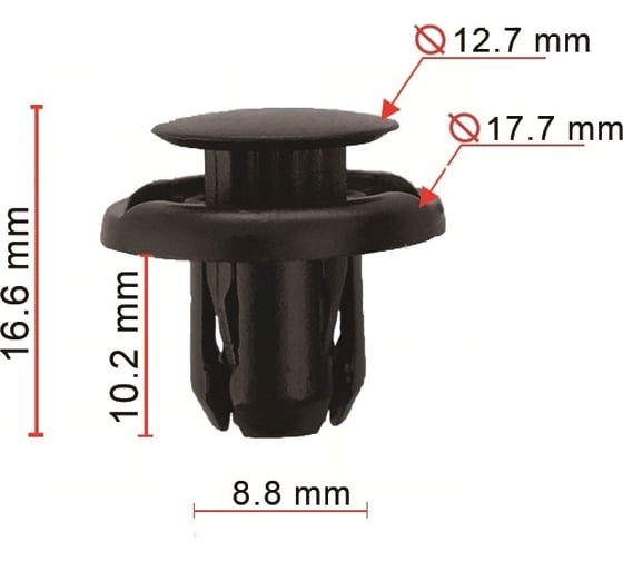 Клипса 10 шт AVERS 9046709185-10 1