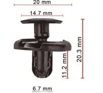 Клипса 10 шт AVERS 9046707164-10
