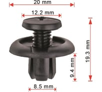 Клипса 50 шт AVERS 91512SM4003-50