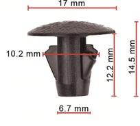 Клипса 10 шт AVERS 9046710186-10