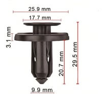 Клипса 10 шт AVERS 9046710210-10