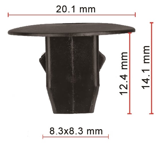 Клипса 50 шт AVERS 90682SEA003-50 1