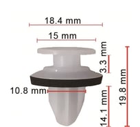 Клипса 10 шт AVERS KD5151W24-10