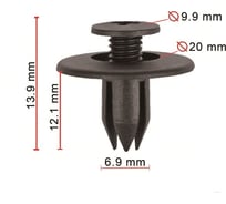 Крепеж 10 шт AVERS 59122AC030-10