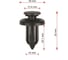Клипса крепления бампера 50 шт AVERS 91506S9A003-50 2