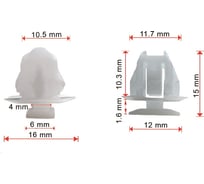 Клипса подкрылка 10 шт AVERS 76882JG00A-10