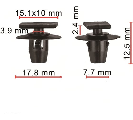Клипса подкрылка 10 шт AVERS 76882EG01A-10 1