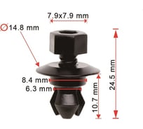 Клипса 10 шт AVERS 3C0853934-10