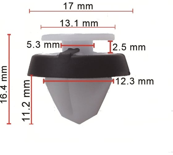 Клипса 50 шт AVERS 5J0867276-50